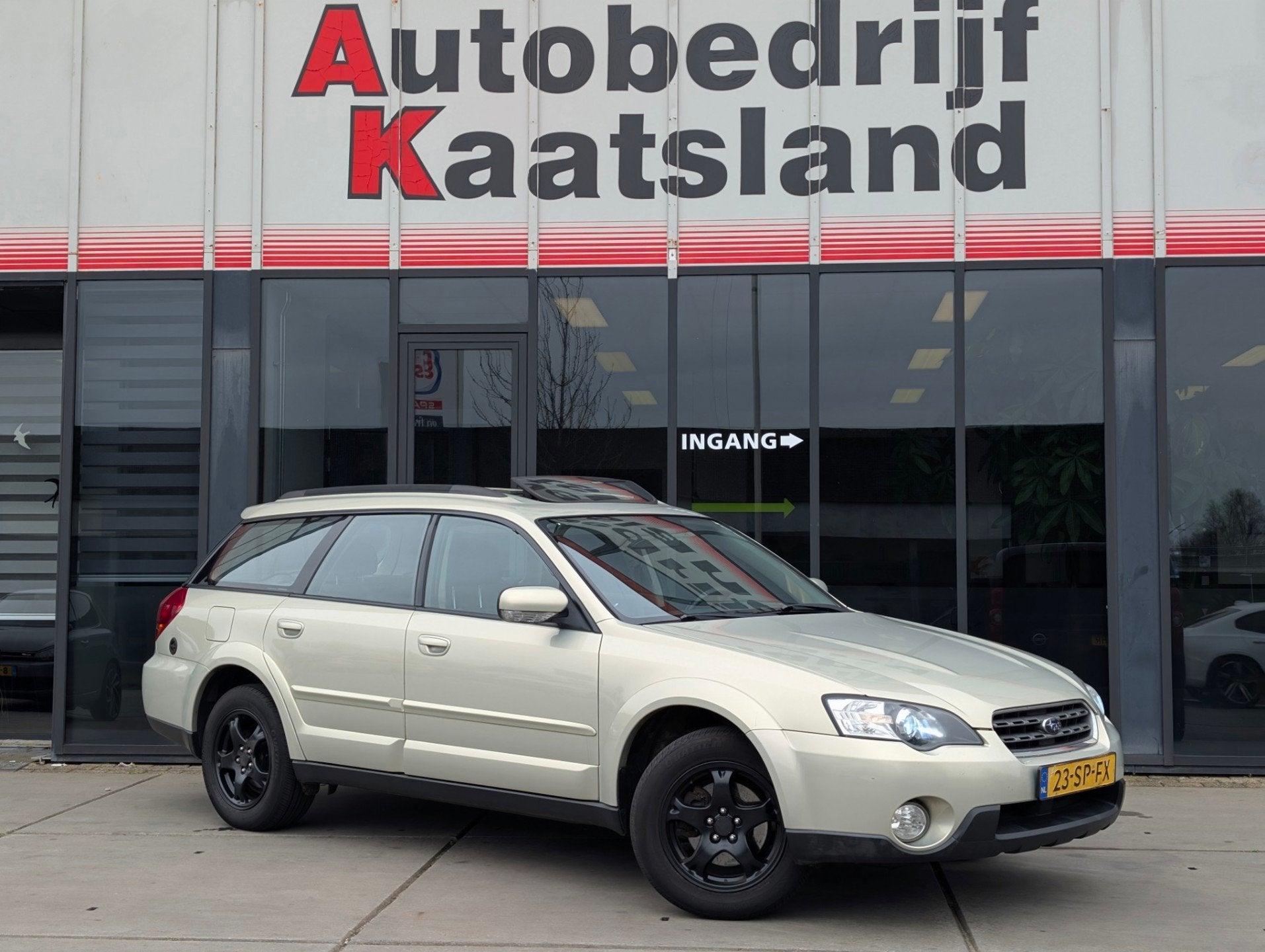 Subaru Outback 2.5i Comfort LPG 4x4 - Pano - Cruise - Airco, Auto's, Stof, Zwart, 4 cilinders, Outback