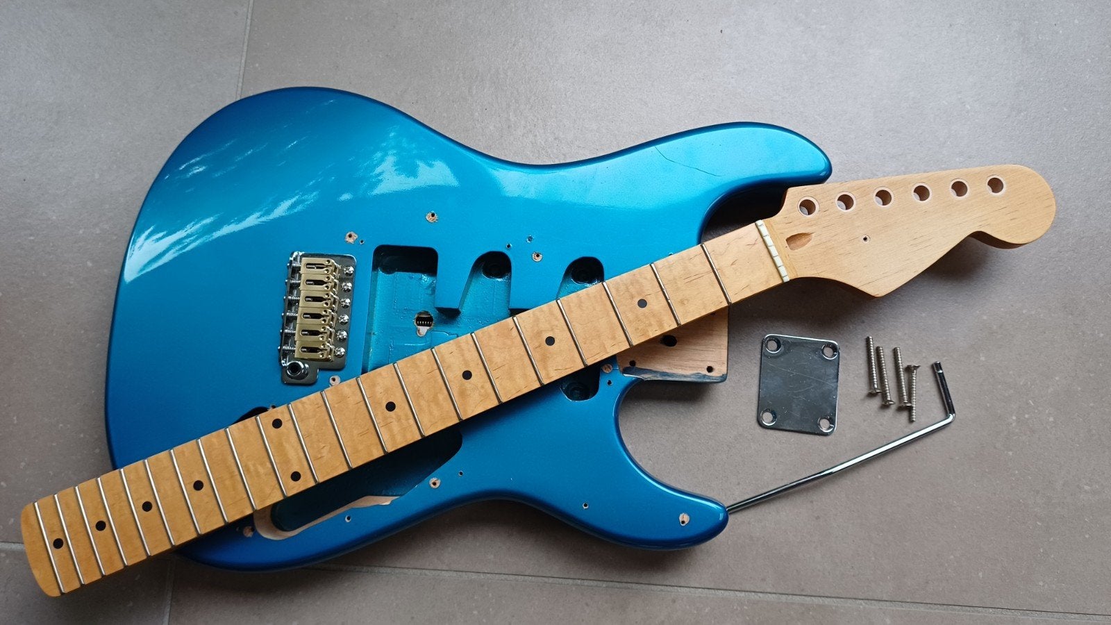 Valley Arts by Samick Strat Body - Blauw, Ophalen of Verzenden, Gebruikt, Elektrische gitaar