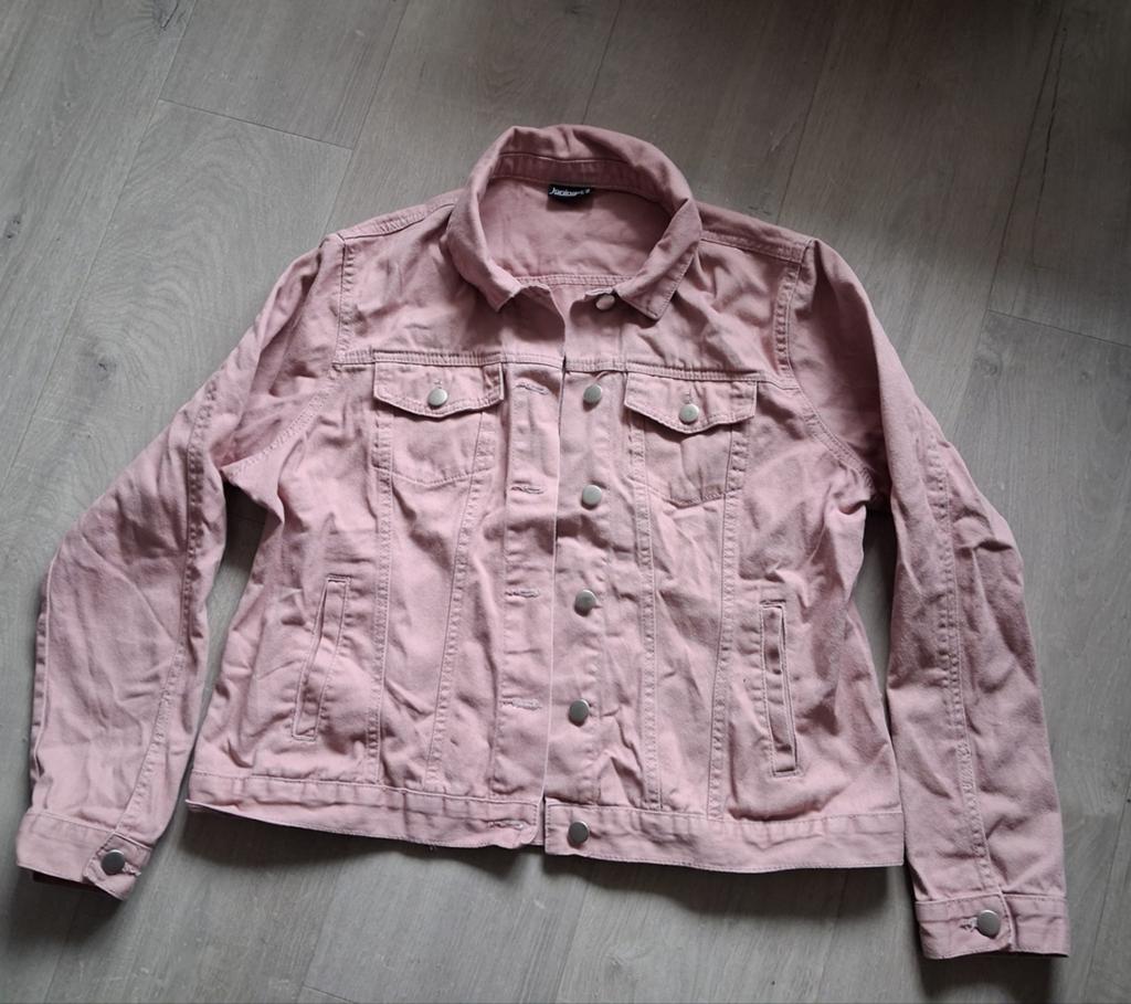 Roze spijkerjasje Janina maat 42, Kleding | Dames, Maat 42/44 (L), Ophalen of Verzenden, Roze, Gedragen