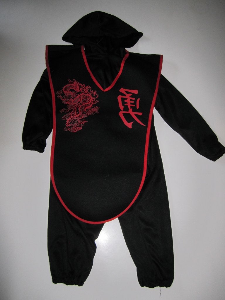 3-Delig Ninja verkleedpakje maat 98/110 en 116/122 Nieuw., Ophalen of Verzenden, Nieuw, 110 t/m 116, Jongen of Meisje
