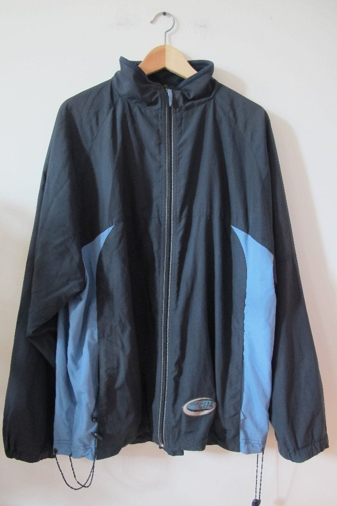 retro '90s zomerjasje, Ophalen of Verzenden, Gedragen, Maat 52/54 (L), Blauw