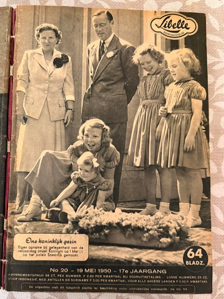 Gebundelde libelles uit 1950, Ophalen of Verzenden, Gelezen, Damesbladen