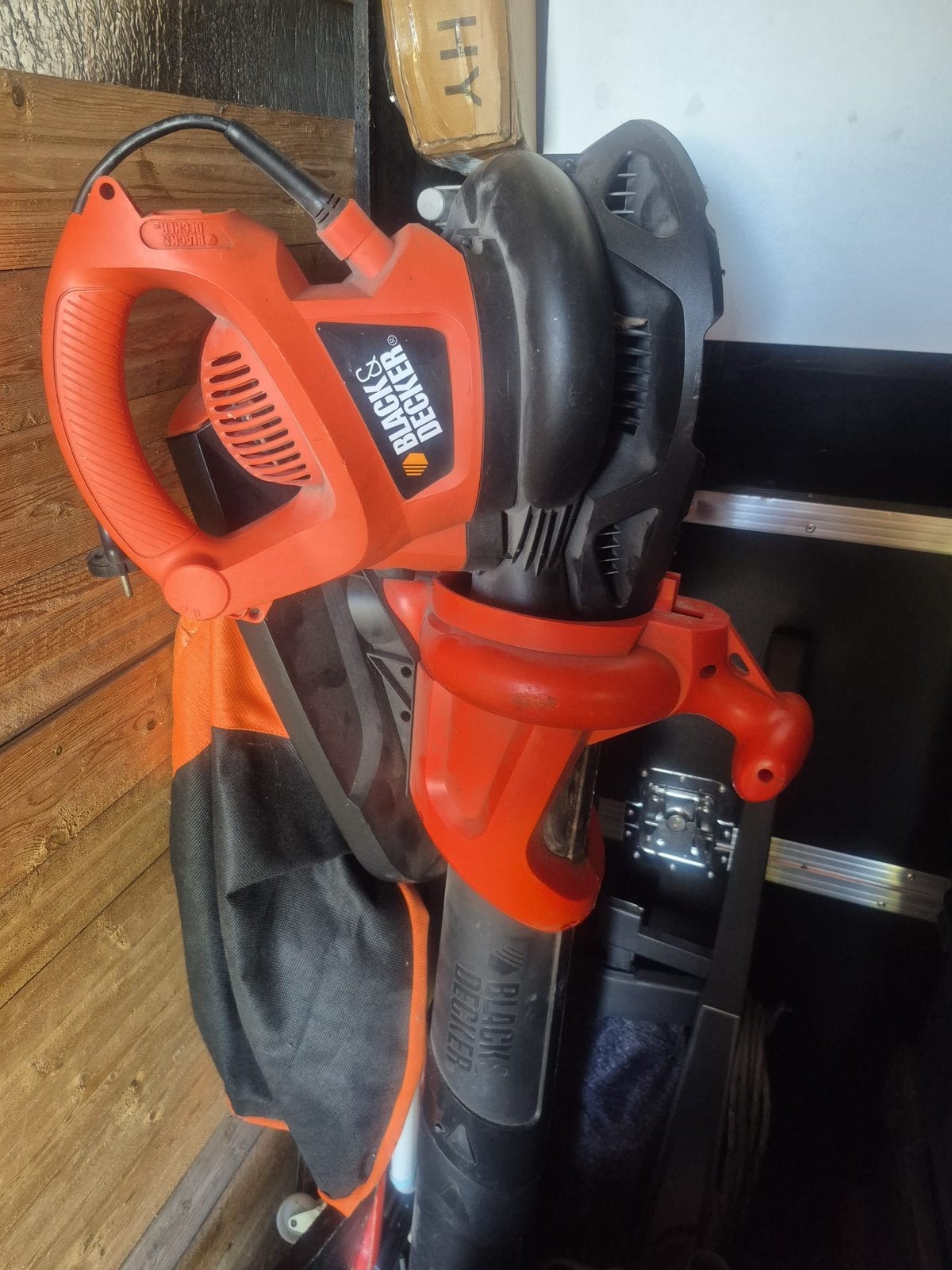 Black & Decker bladblazer/bladzuiger met opvangzak, Tuin en Terras, Bladblazers, Ophalen, Gebruikt, Handgedragen, Met opvangzak