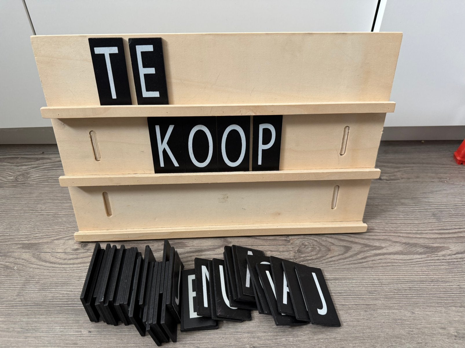 Houten letterbord Izgst, Ophalen of Verzenden