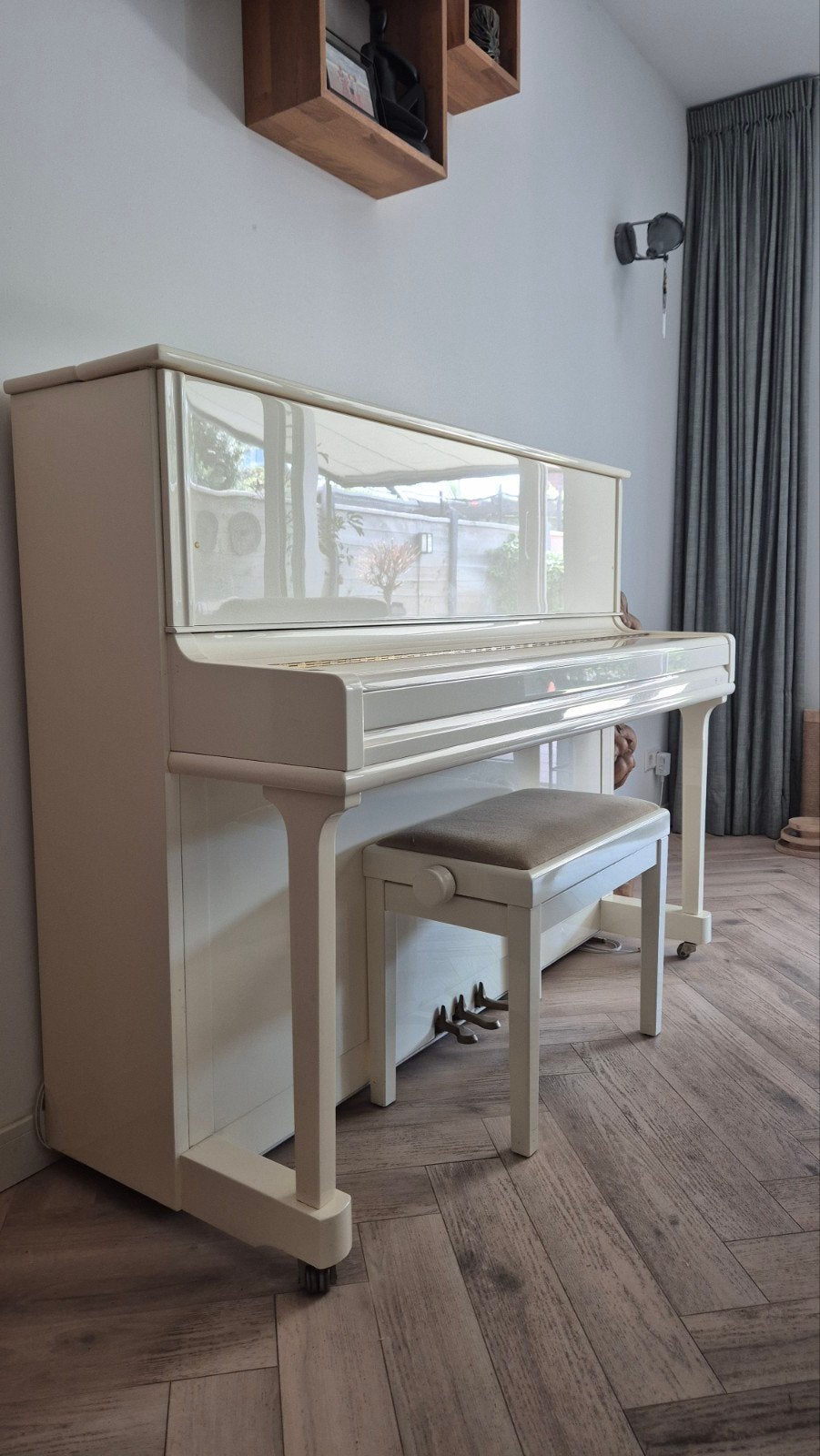 Samick Piano - unieke uitvoering - 2001, Ophalen, Gebruikt, Wit, Piano