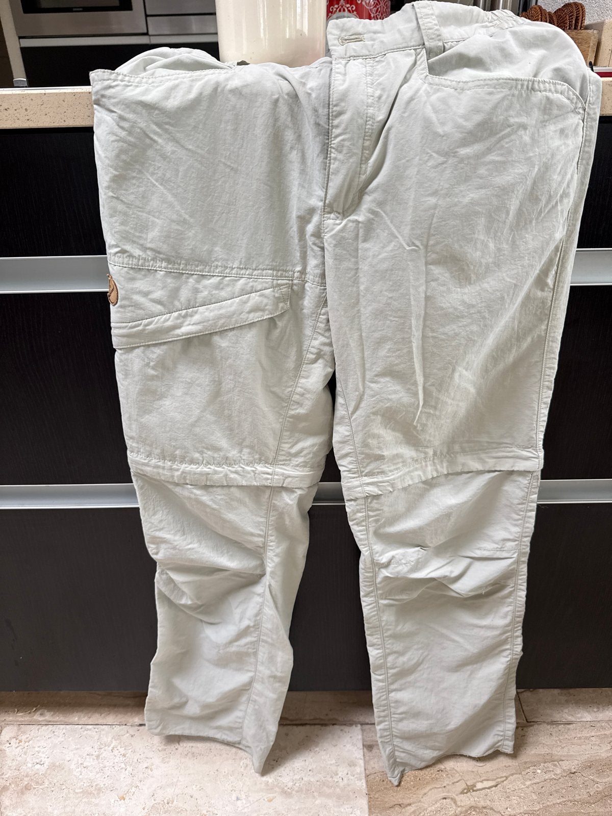 Fjällräven afritsbroek - Maat 36 (S), Ophalen, Beige, Maat 36 (S), Lang