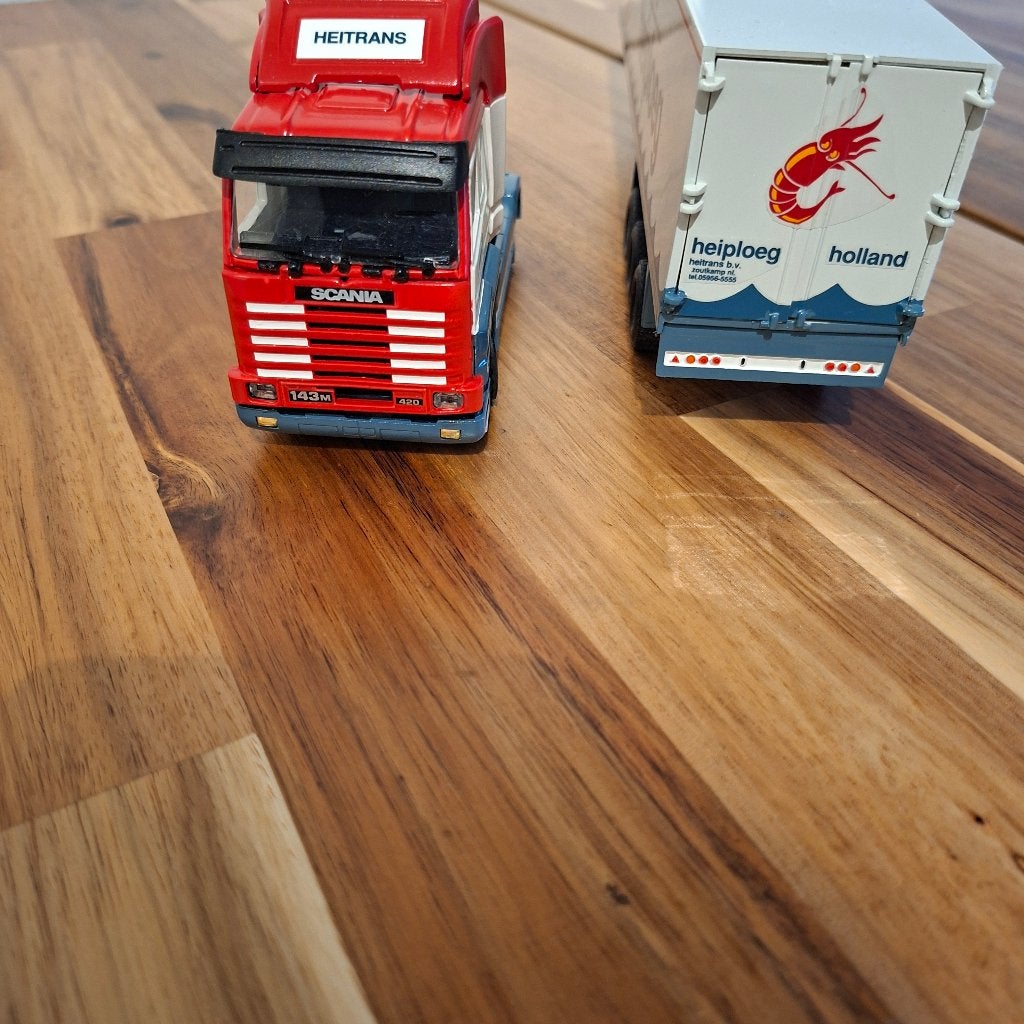HEITRANS/HEIPLOEG ZOUTKAMP SCANIA 143M & KOEL TRAILER ., Verzenden, Zo goed als nieuw, Bus of Vrachtwagen, Tekno
