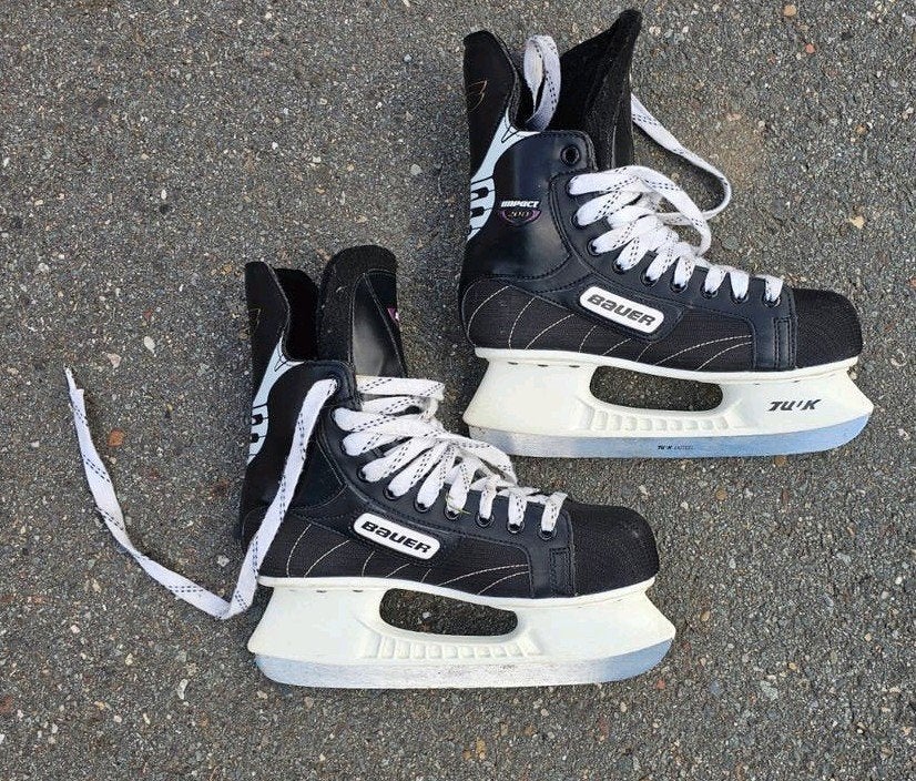 Bauer Impact 200 IJshockeyschaatsen – Maat 40.5 (Slechts 3-4, Ophalen of Verzenden, Gebruikt, Schaatsen