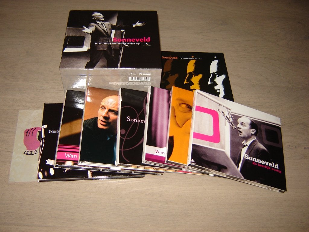 CD WIM SONNENVELD Box 7 cd's !!!!!, Ophalen of Verzenden, Zo goed als nieuw, Levenslied of Smartlap