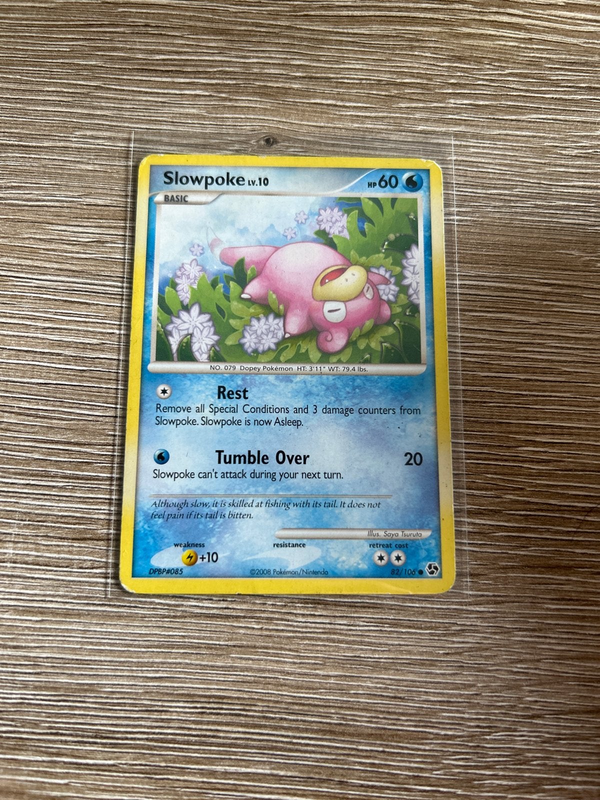 Pokémon Slowpoke LV.10 kaart - DPBP#085, Ophalen, Gebruikt, Losse kaart