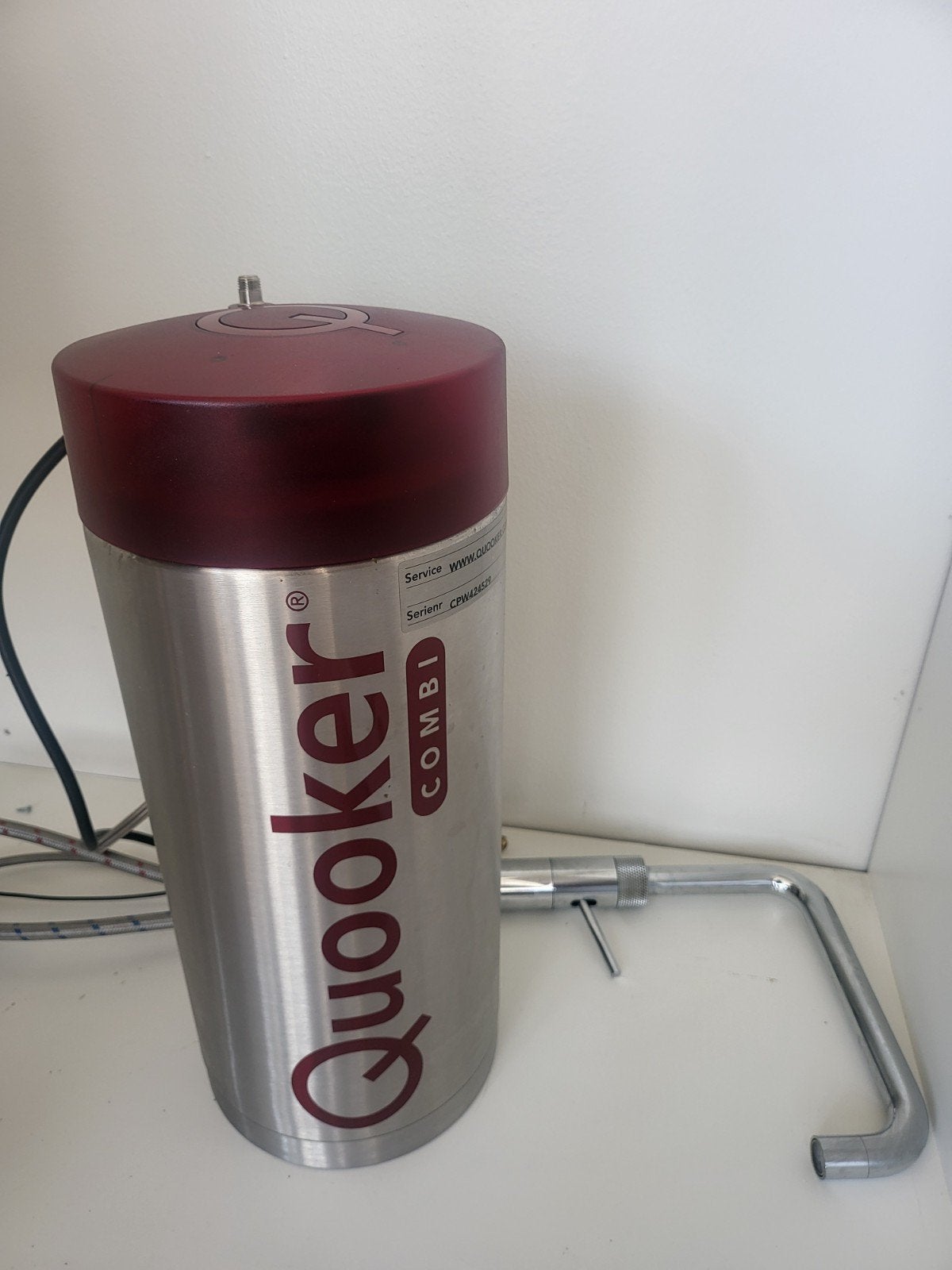Quooker Combi+ E kokendwaterkraan met reservoir, Ophalen, Zilver, Metaal, Overige merken