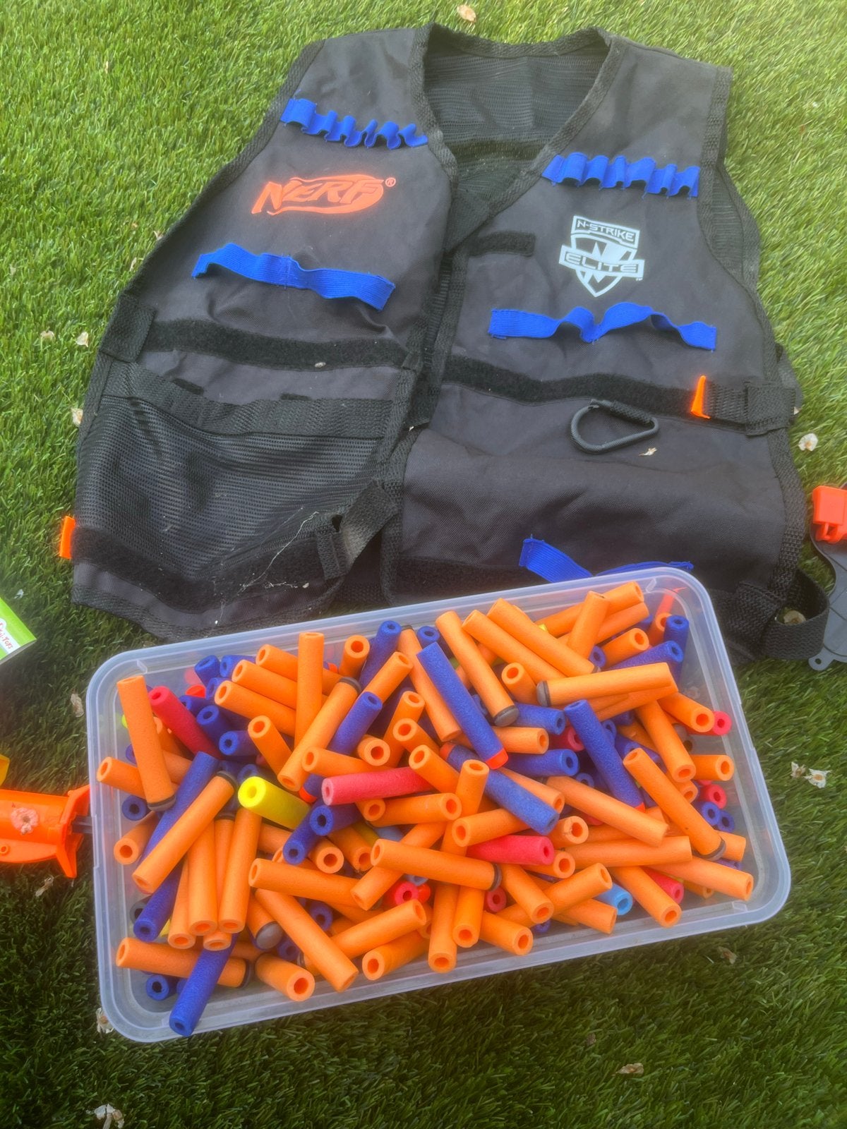 Grote NERF en X-Shot collectie met accessoires, Ophalen of Verzenden, Gebruikt