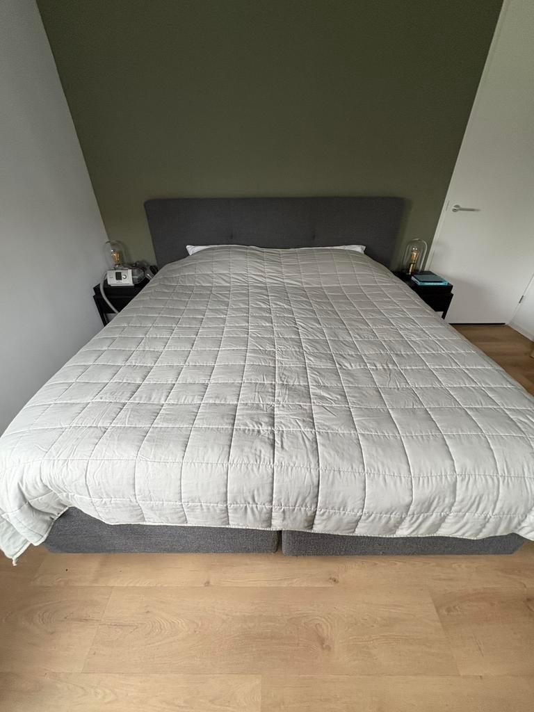 Emma verzwaringsdeken 12kg 240x210, Huis en Inrichting, Eenpersoons, Ophalen of Verzenden, Grijs, Deken of Dekbed