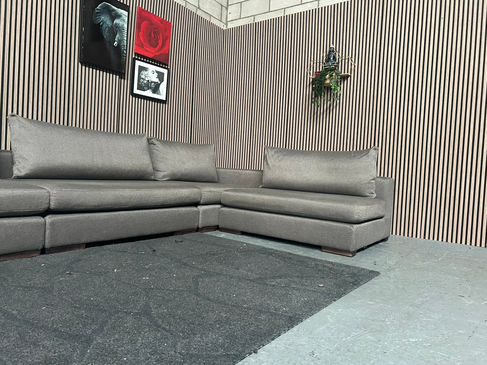 GRATIS LEVERING Macazz Valencia Hoekbank 398X235 GEREINIGD, Hoekbank, 300 cm of meer, Ophalen of Verzenden, Zo goed als nieuw