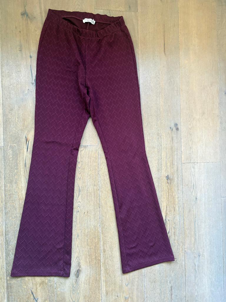 Costes Basic flared broek maat S bordeauxrood, Overige kleuren, Ophalen of Verzenden, Maat 36 (S), Lang