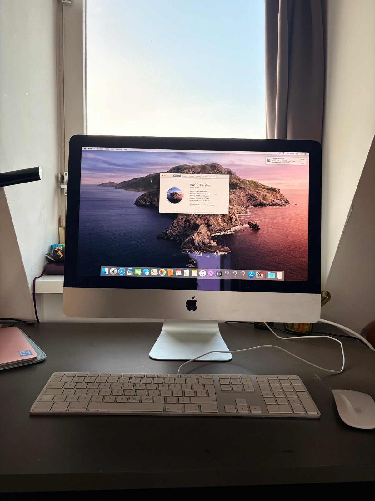Apple iMac (21.5-inch, Late 2013) - macOS Catalina, Computers en Software, Apple Desktops, Gebruikt, iMac, Onbekend, 2 tot 3 Ghz