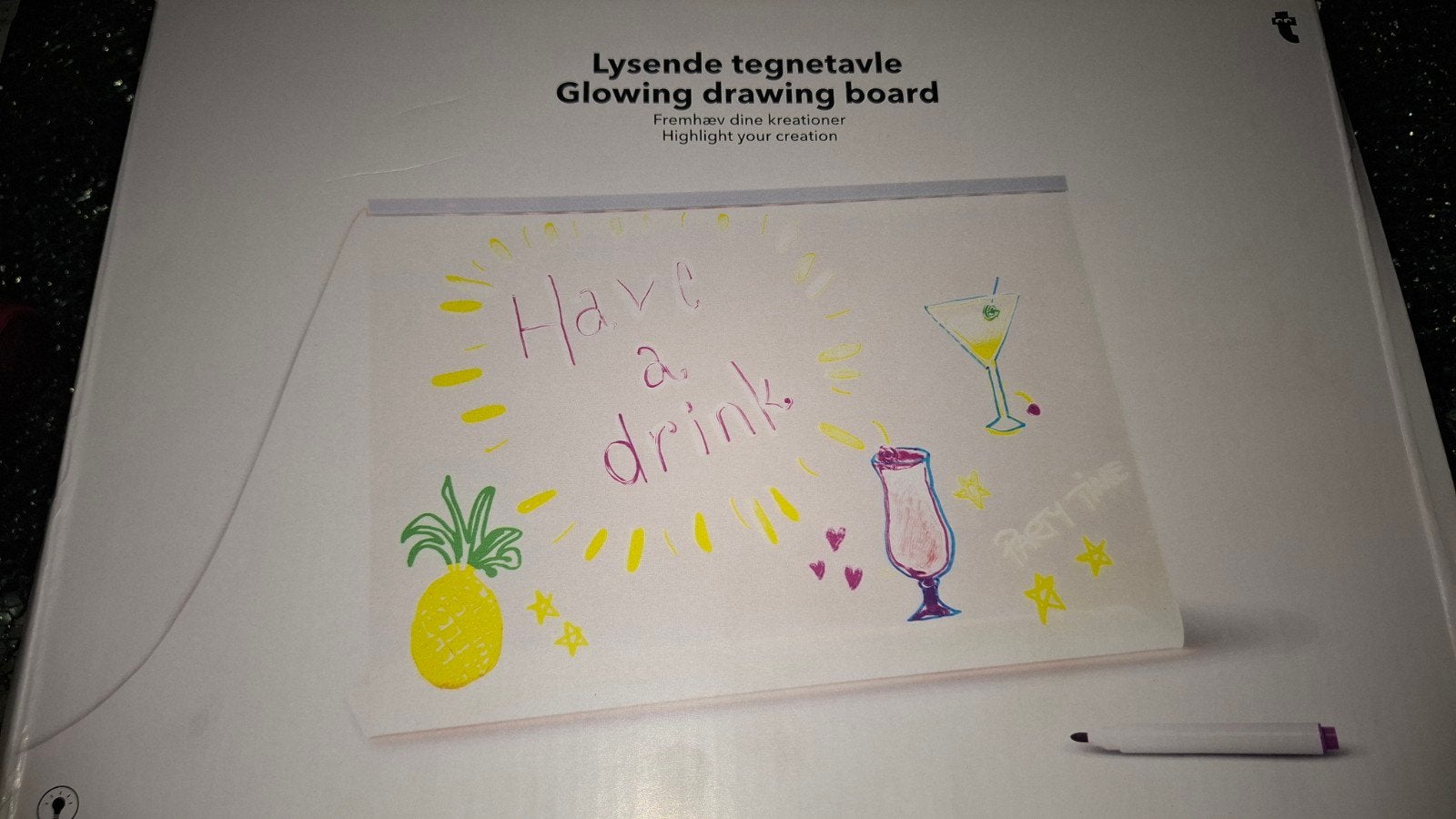 Lichtgevend Tekenbord - Highlight je creaties!, Kinderen en Baby's, Speelgoed | Educatief en Creatief, Ophalen of Verzenden, Zo goed als nieuw