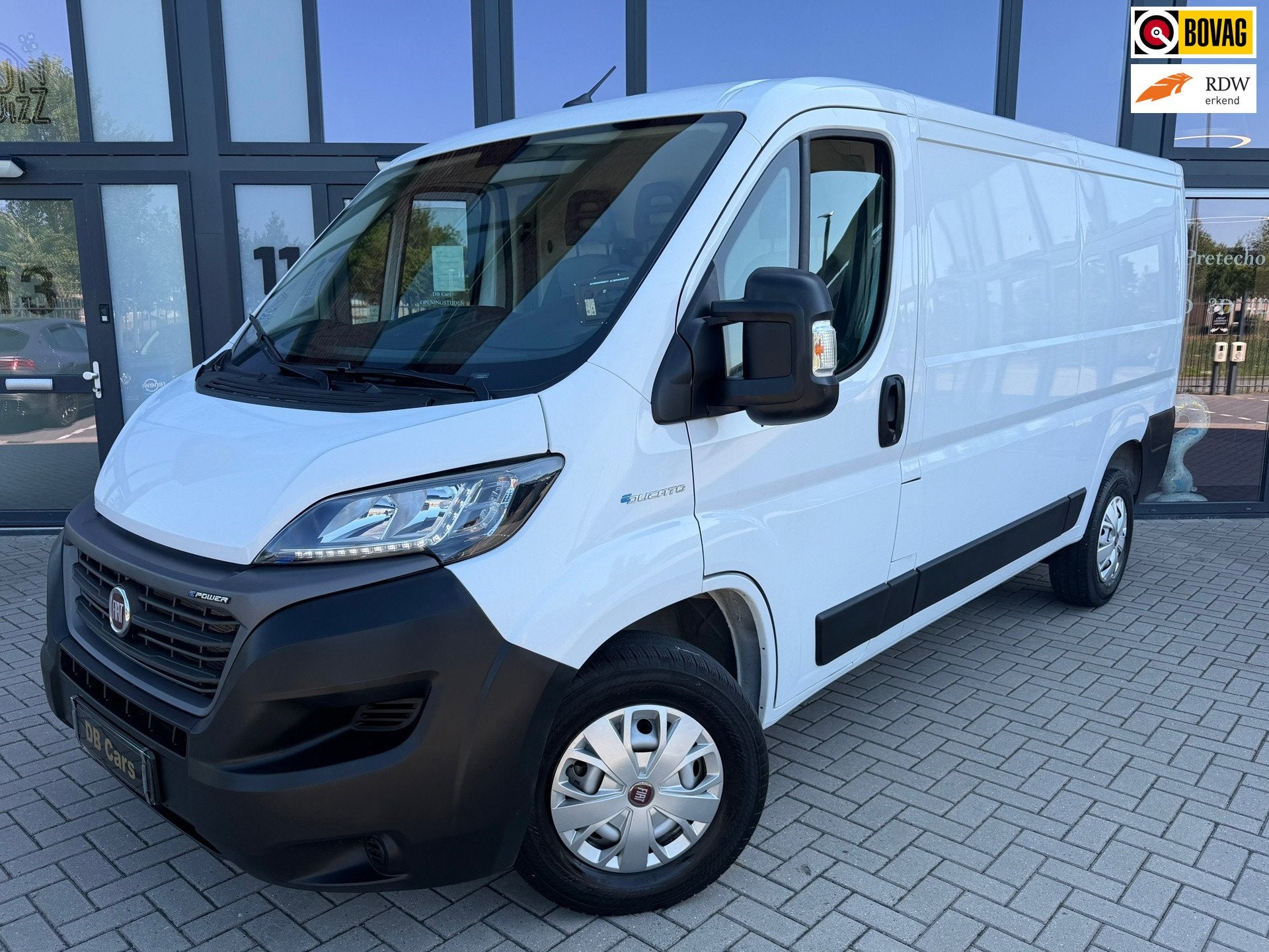 Fiat Ducato E-DUCATO 47kwh,L2H1,Camera,zero-emissiezones,vol, Auto's, 167 km, Zwart, 4 cilinders, Origineel Nederlands
