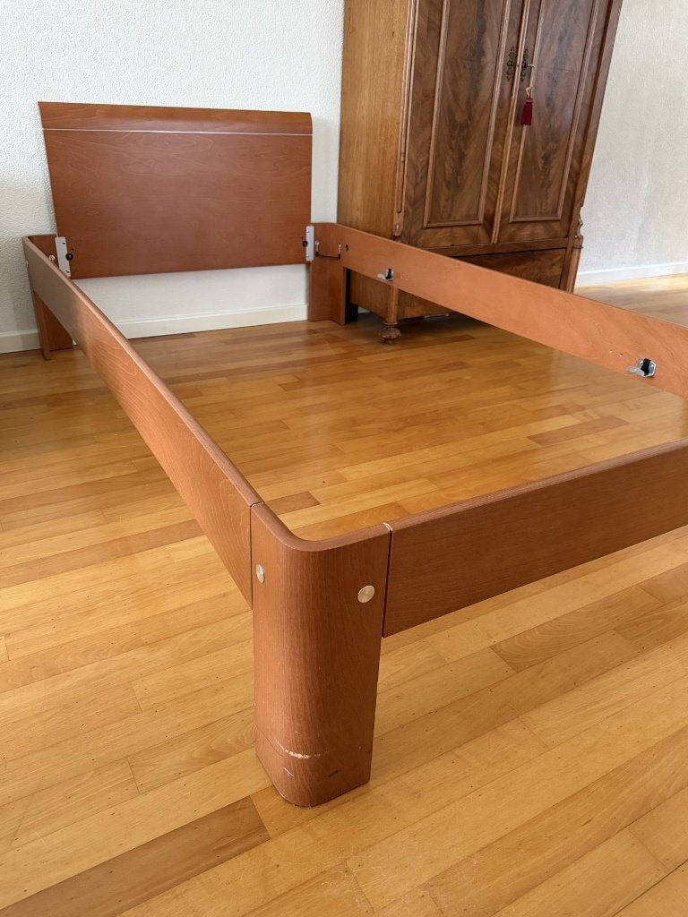 Auping Auronde bed 210 x 120 cm, 1 spiraal met 3 motoren, Ophalen, Overige kleuren, 210 cm, Twijfelaar