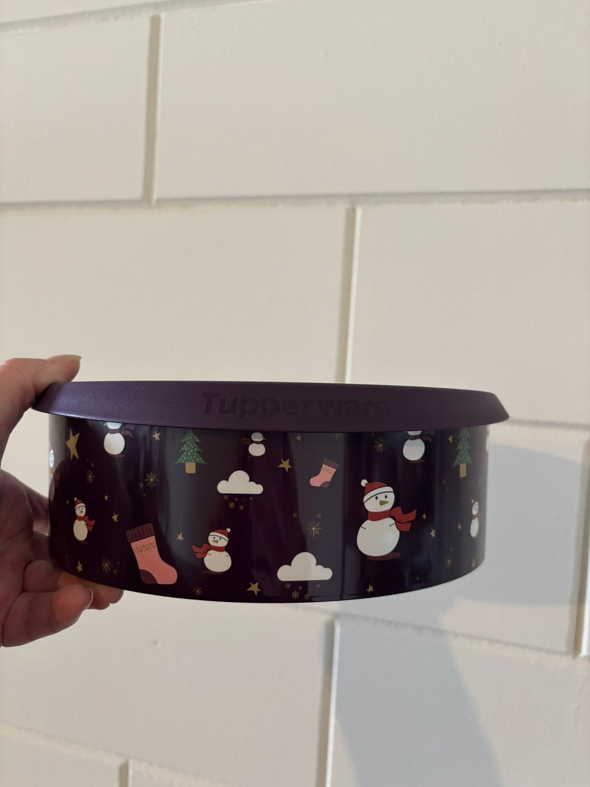 Nieuwe tupperware koektrommel, Ophalen of Verzenden, Nieuw, Paars, Overige typen
