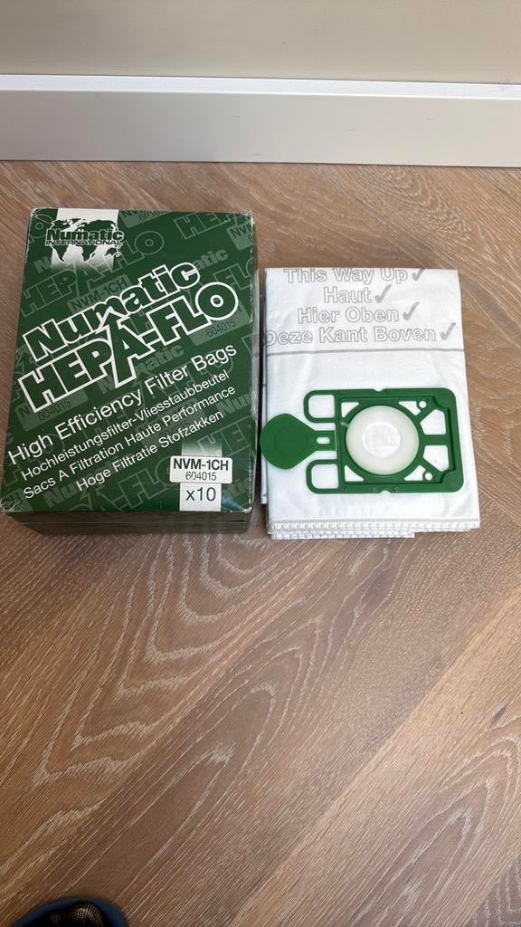 Numatic nvm-1ch 604015 stofzuigerzakken hetty XL, Ophalen of Verzenden, Zo goed als nieuw