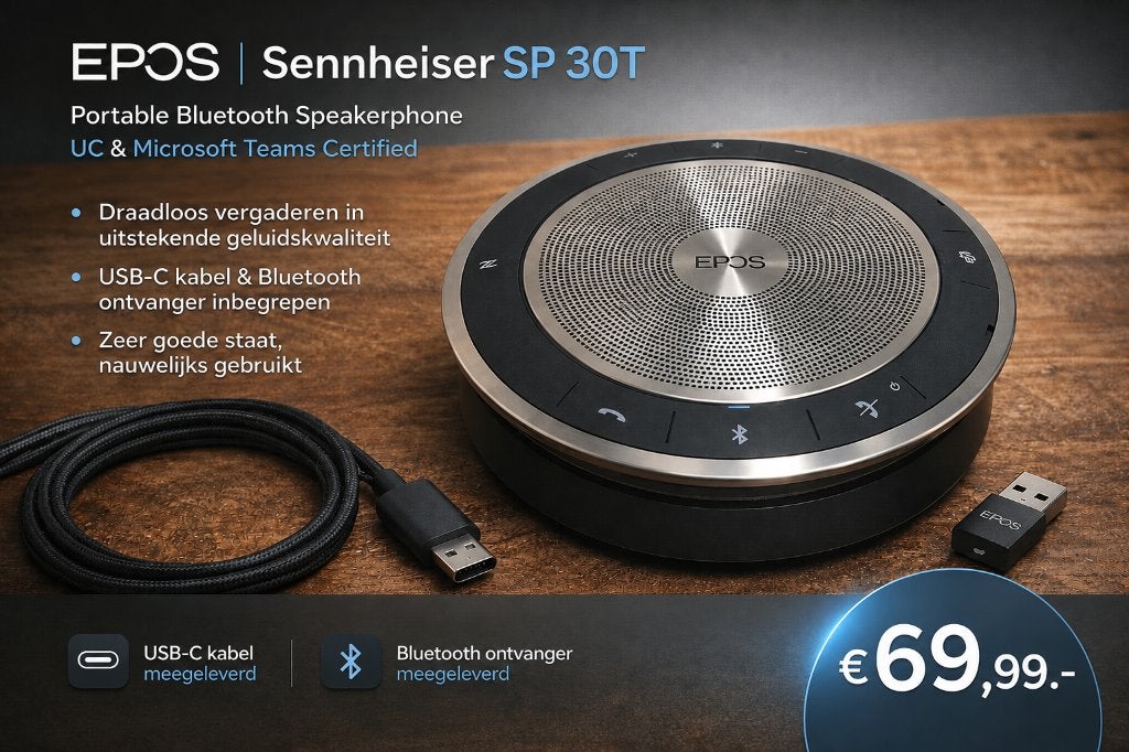 🔥EPOS / Sennheiser SP 30T Speakerphone met garantie✅, Senheiser, Overige typen, Ophalen of Verzenden, Zo goed als nieuw