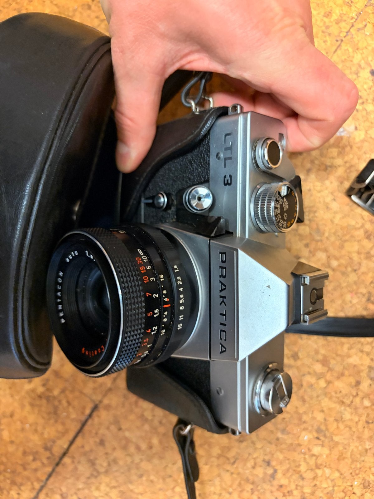 Praktica LTL3 Spiegelreflexcamera met Pentacon lens, Ophalen of Verzenden, Gebruikt, Spiegelreflex, Overige Merken
