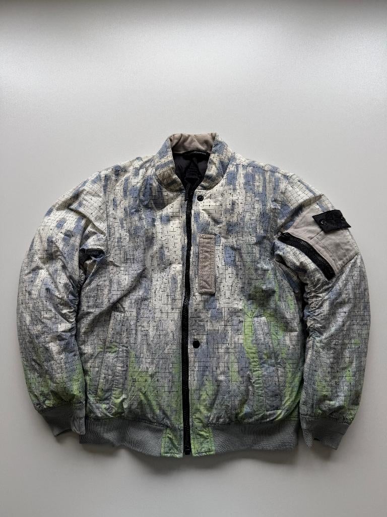 Stone island shadow bomber jas m wit, Maat 48/50 (M), Wit, Ophalen of Verzenden, Stone Island