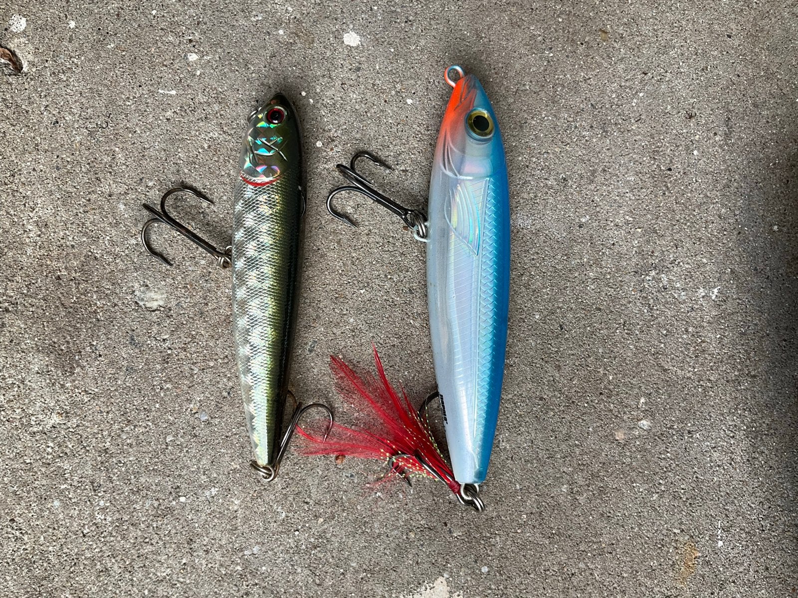 Set van 7 kunstaas pluggen , oa. rapala xrap , x rap walk., Watersport en Boten, Ophalen of Verzenden, Gebruikt, Kunstaas