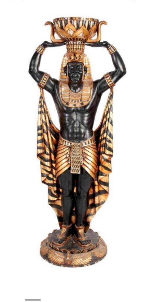 Egyptische Standbeelden – Farao & Cleopatra (195cm), Antiek en Kunst, Ophalen