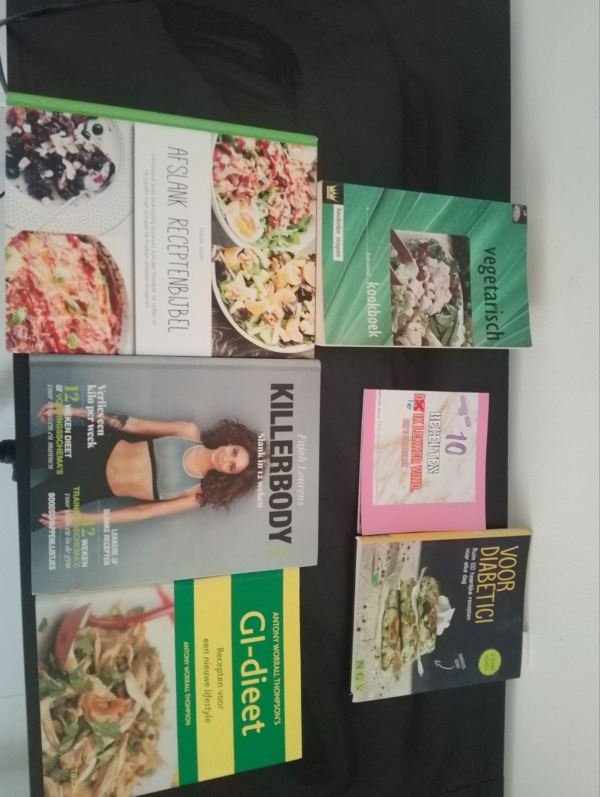 Diverse kookboeken, Gezond koken, Hoofdgerechten, Fajah Lourens, Antony Worrall Thompson, Overige gebieden