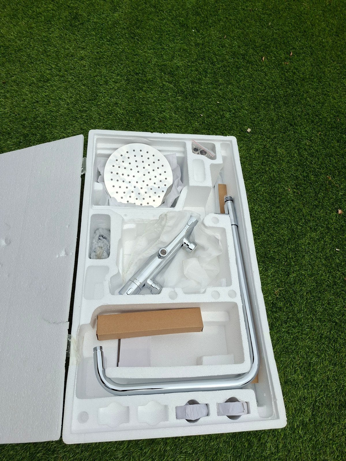 Complete regendouche, nieuw in doos, Ophalen of Verzenden, Nieuw, Chroom, Douche