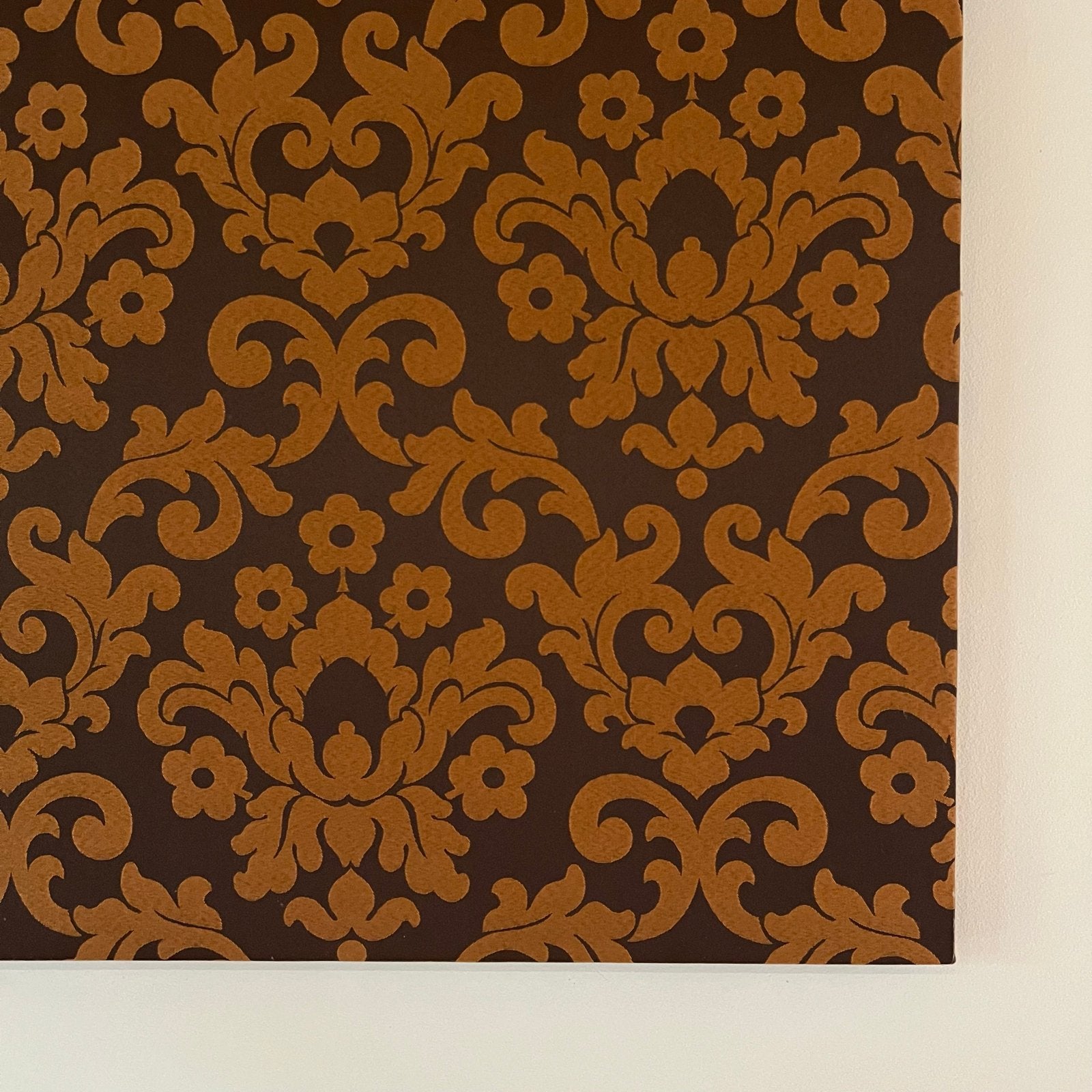 2x akoestische wandpanelen - 122x61 cm - Bruin met patroon, Ophalen, Bruin, Textiel, Klassiek