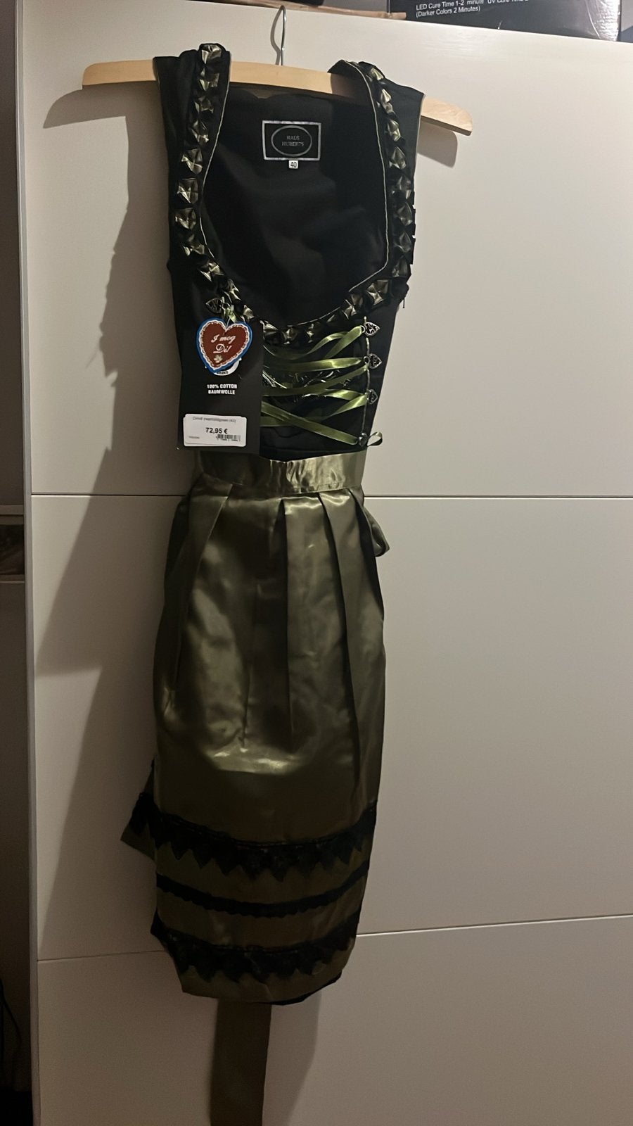 Nieuwe Oktoberfest, Tirolerjurk Dirndl met Schort - Maat M, Ophalen of Verzenden, Nieuw, Maat 38/40 (M)