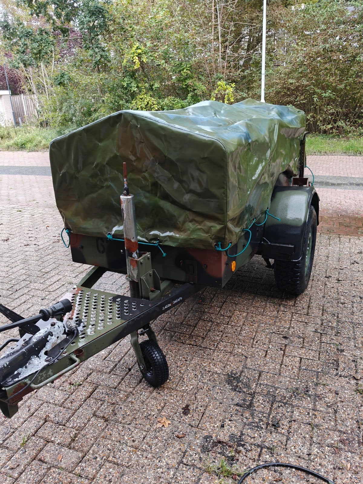Militaire aanhanger Gemco - Offroad - overland - leger, Ophalen, Gebruikt