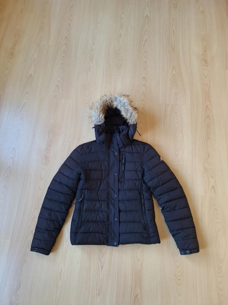 Superdry jas maat M, Ophalen of Verzenden, Zo goed als nieuw, Zwart