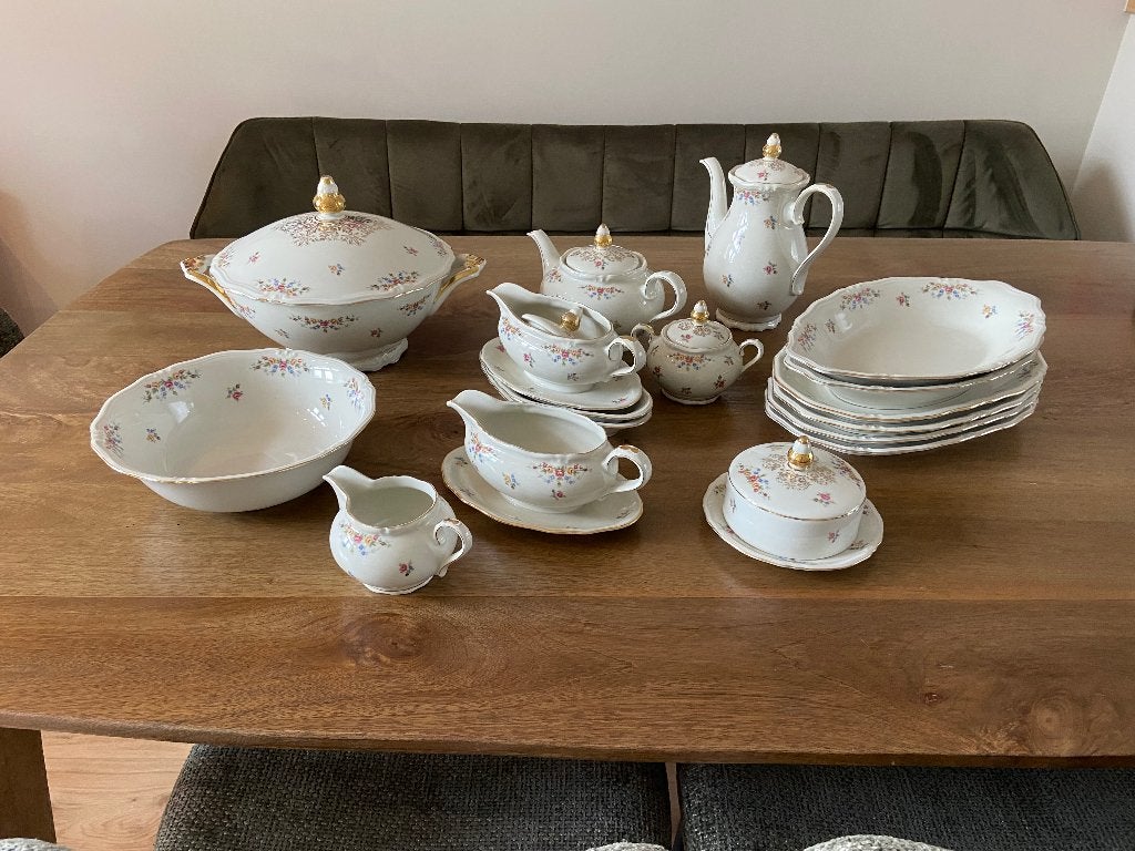 Bavaria  bloemen servies, Antiek en Kunst, Antiek | Servies compleet, Ophalen