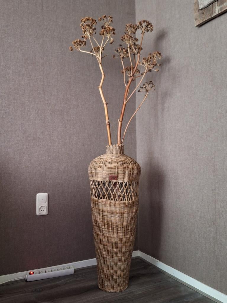 Rivièra Maison cross weave vase., Huis en Inrichting, Woonaccessoires | Vazen, Ophalen, Overige kleuren, Glas