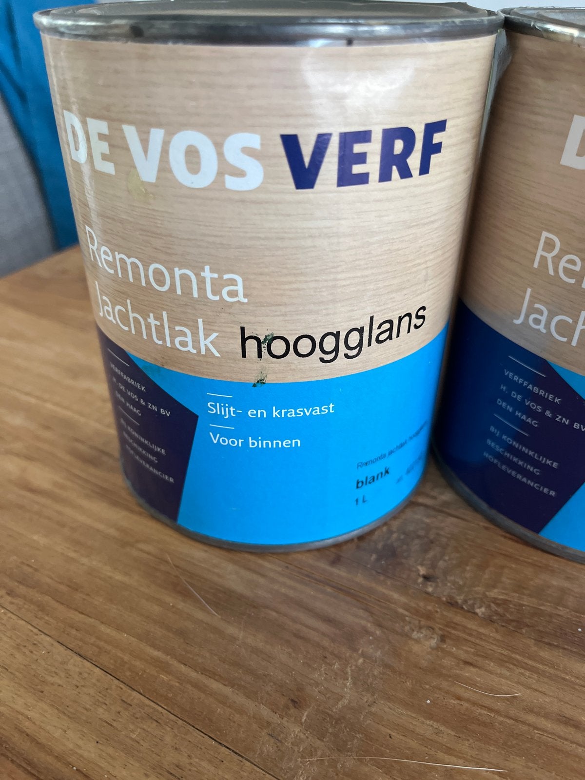 De Vos Verf Remonta Jachtlak Hoogglans - 1 Liter, Ophalen, Overige kleuren, Nieuw, Lak