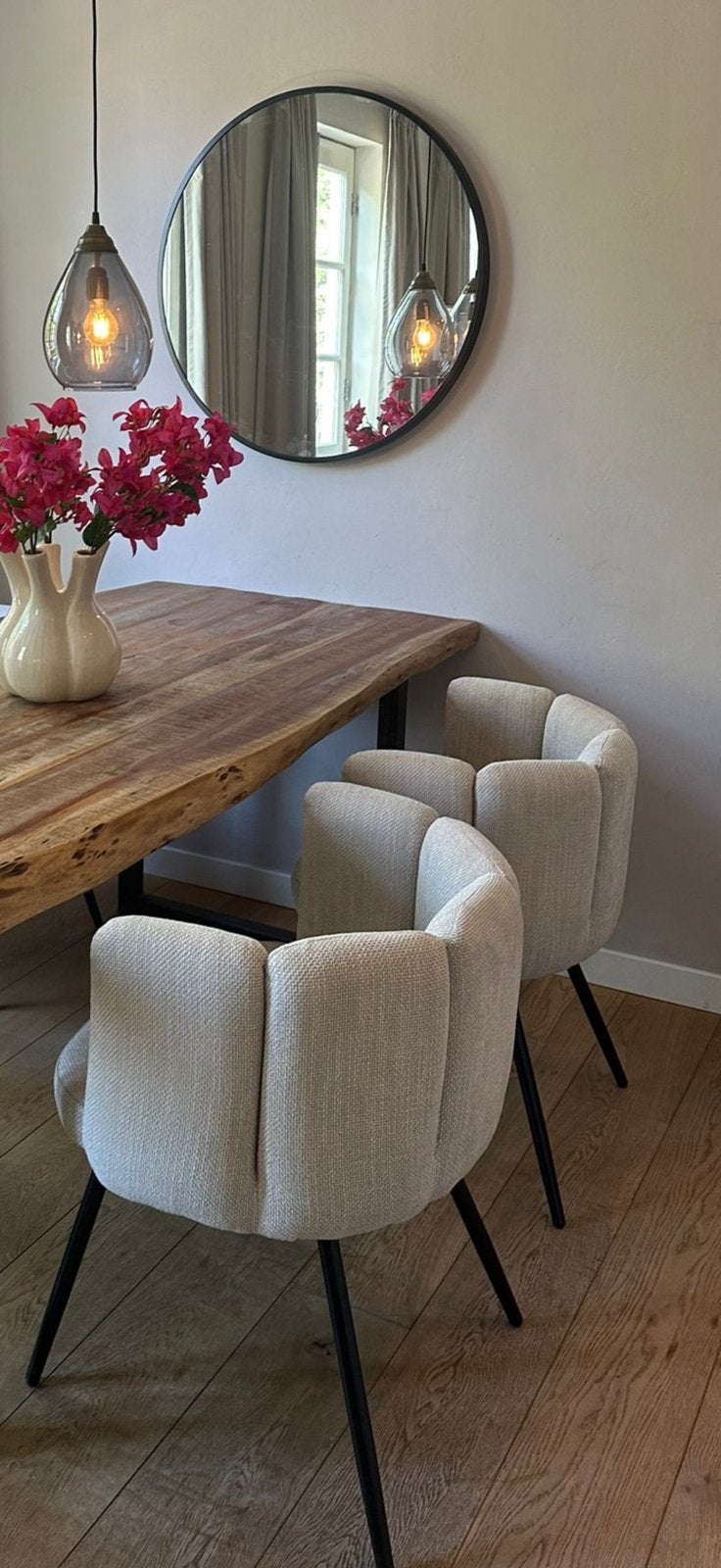 4 eetkamerstoelen te koop, Ophalen, Gebruikt, Overige kleuren, Vier