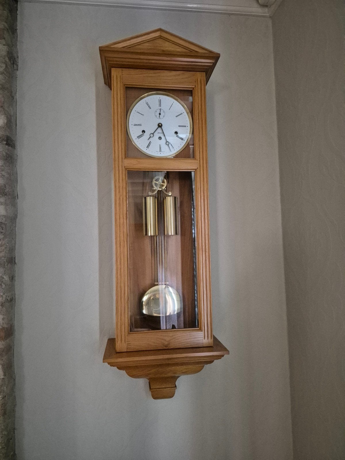 Kieninger, Klassieke wandklok met slinger en gewichten, Ophalen