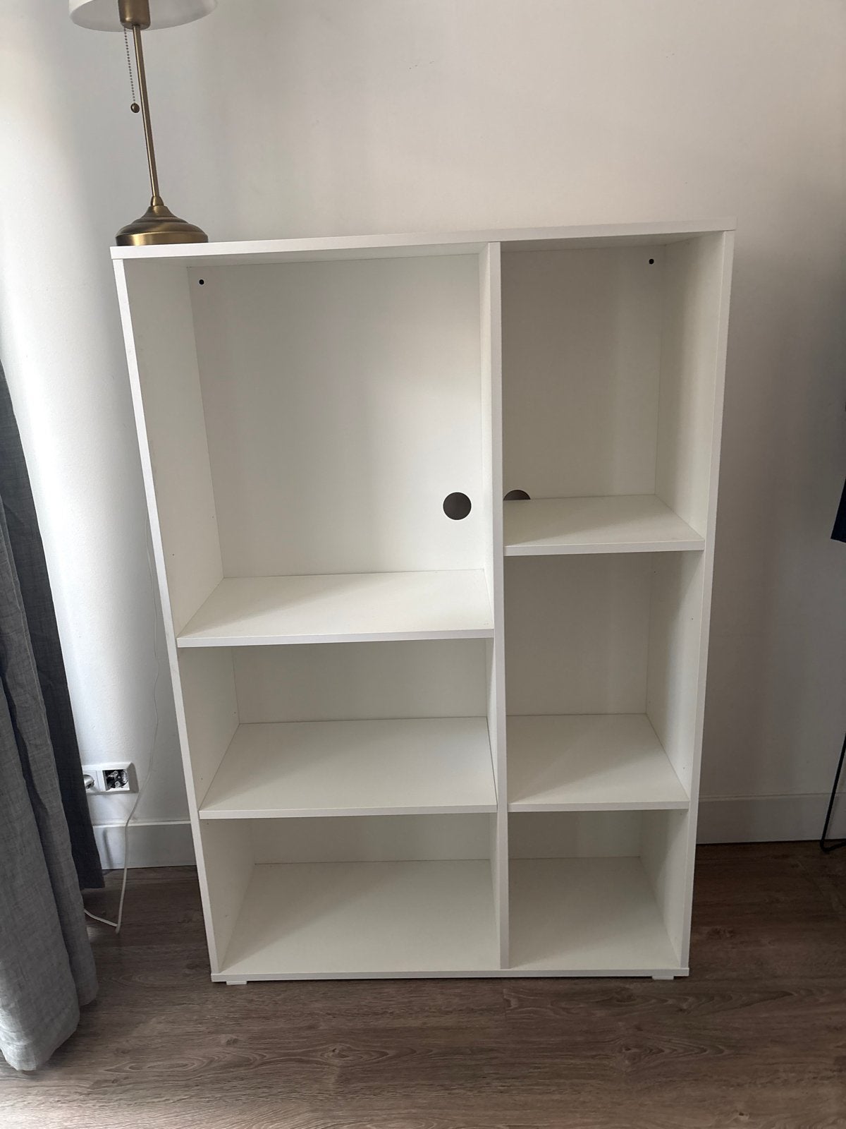 Witte Boekenkast met Meerdere Vakken - Zo goed als nieuw, Met plank(en), 100 tot 150 cm, Zo goed als nieuw, 25 tot 50 cm