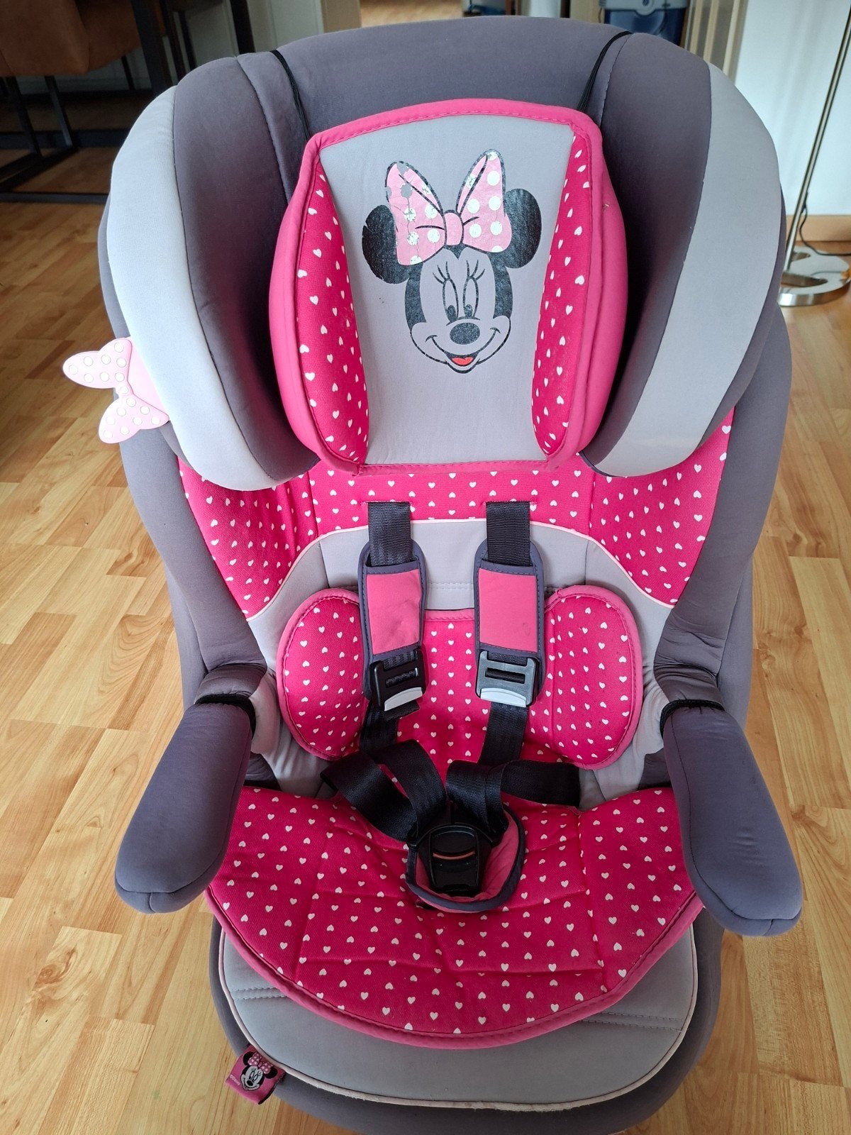 Autostoel Minnie Mouse, 15 t/m 36 kg, Ophalen, Overige merken, Gebruikt