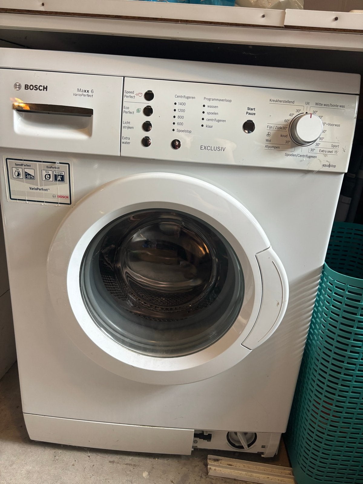 Bosch Maxx 6 VarioPerfect Wasmachine - WAE28193NL/34, Witgoed en Apparatuur, Wasmachines, Ophalen, Gebruikt, Voorlader, Kort programma