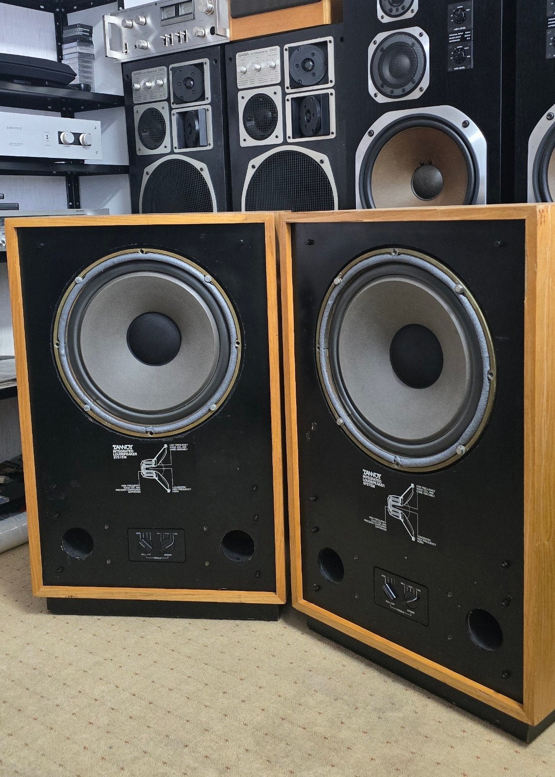 Tannoy HPD 385A Vintage Luidsprekers - Klassiek Geluid, Overige merken, Gebruikt, Ophalen of Verzenden, 120 watt of meer