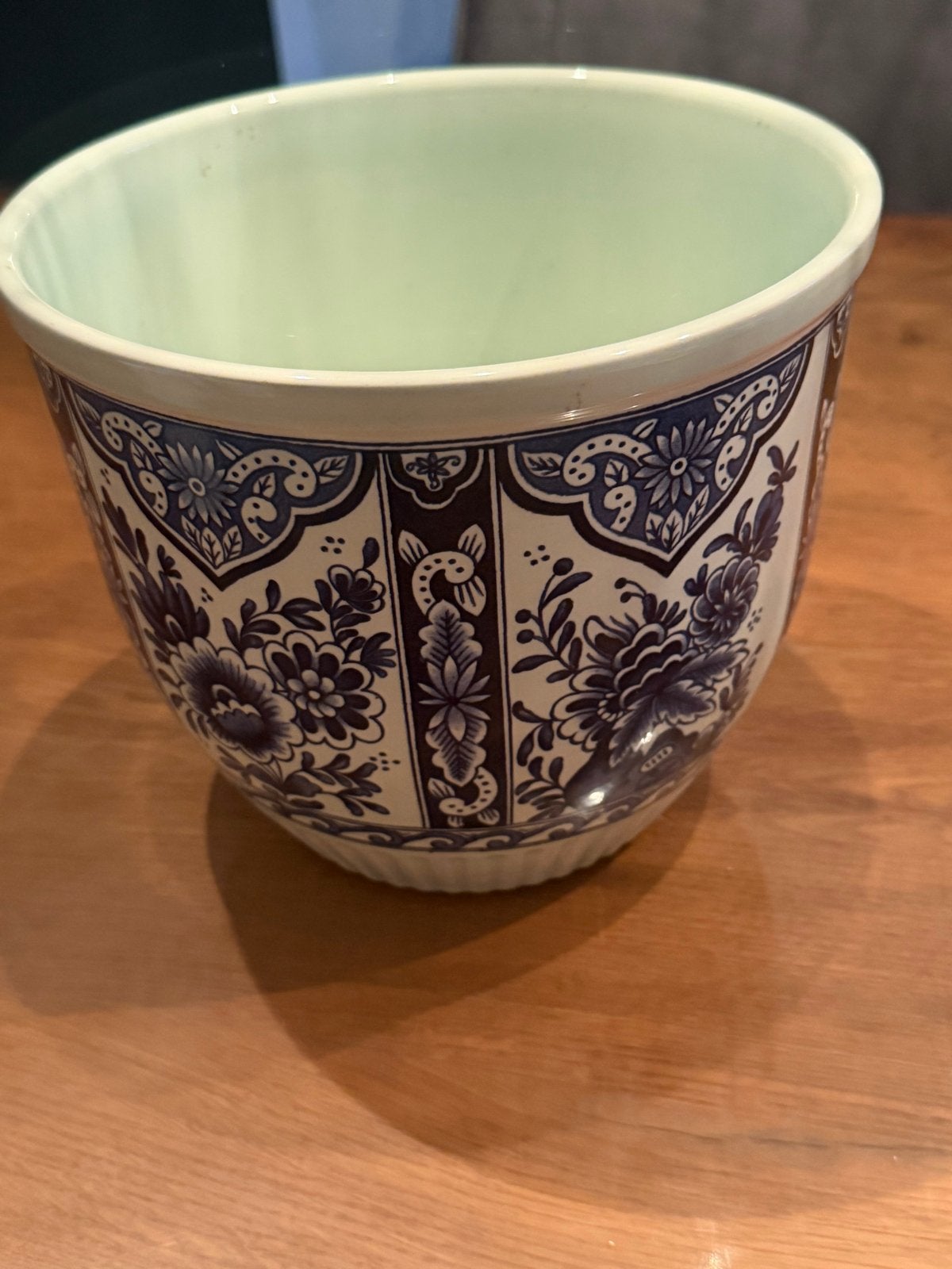 Vintage Boch Delfts bloempot - Made in Belgium, Ophalen of Verzenden