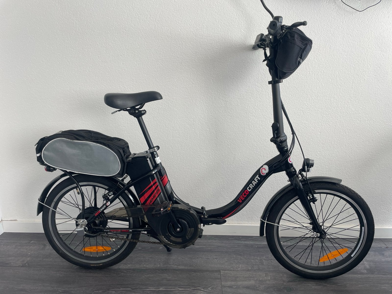 VECCOCRAFT opvouwbare elektrische fiets - Zwart, Fietsen en Brommers, Elektrische fietsen, Overige merken, Gebruikt, Ophalen of Verzenden