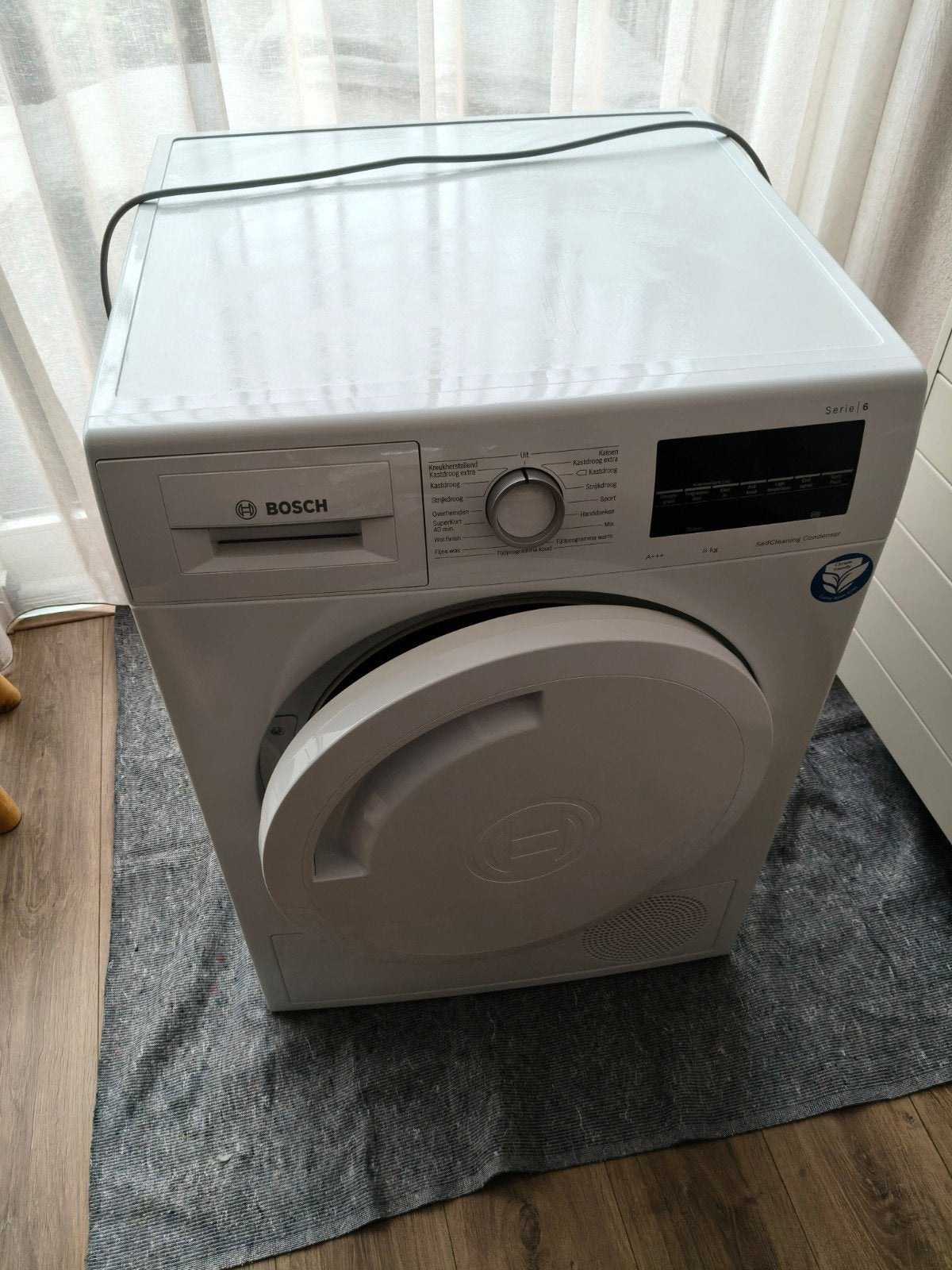 Bosch Serie 6 Droger - Zelfreinigende Condensor, Witgoed en Apparatuur, Wasdrogers, Ophalen, Energieklasse A of zuiniger, Gebruikt