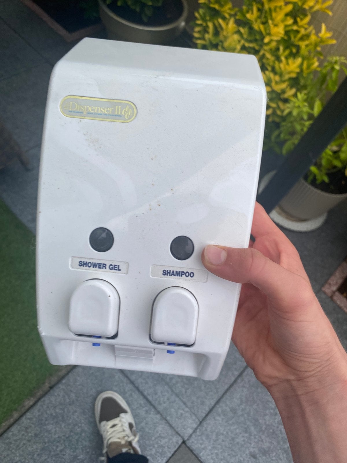 Dispenser II Showergel & Shampoo Dispenser, Ophalen of Verzenden, Zo goed als nieuw, Wit, Overige typen