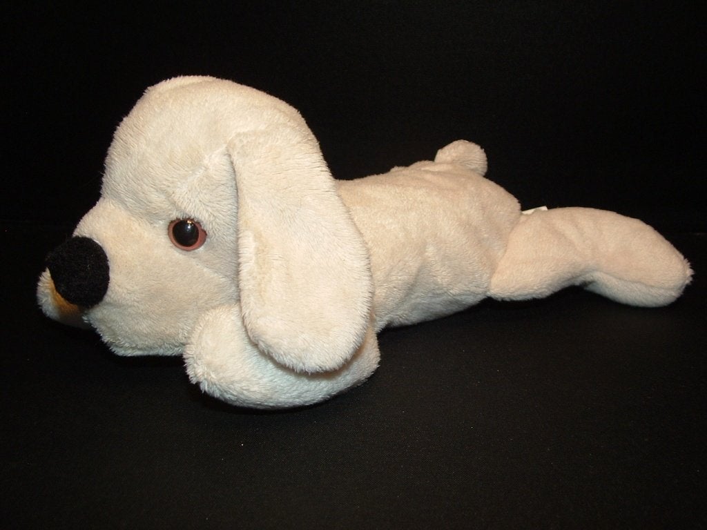 SIMBA SUPER TOYS HOND VELOURS ROOMWIT MET ZWART, Verzenden, Nieuw, Overige typen
